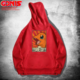 Men and Women Pokemon Pikachu Hoodie Pokémon Charmander Loose Hooded Coat