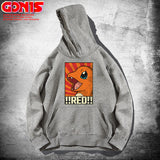 Men and Women Pokemon Pikachu Hoodie Pokémon Charmander Loose Hooded Coat