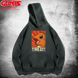 Men and Women Pokemon Pikachu Hoodie Pokémon Charmander Loose Hooded Coat