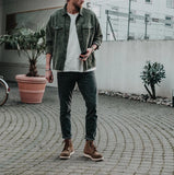 John Dutton Jacket Fall/Winter Punk Corduroy Baggy Coat Men