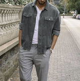 John Dutton Jacket Fall/Winter Punk Corduroy Baggy Coat Men