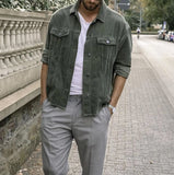 John Dutton Jacket Fall/Winter Punk Corduroy Baggy Coat Men