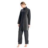 Burkini Muslim Swimwear Loose Plus Size Zipper Hooded Thin Sportswear