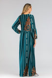 Muslim Women Stylish Kashibo Abaya Muslim Ladies Long Gown Islamic Clothing Jilbab Jalabiya Long Sleeve Fashion Dress