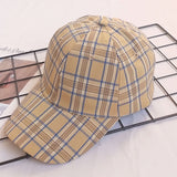 Vintage Check Baseball Cap