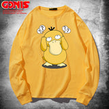 Men and Women Pokemon Pikachu Hoodie Pokémon Long Sleeve T-shirt