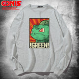 Men And Women Pokemon Pikachu Hoodie Pokémon Long Sleeve T-shirt