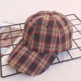 Vintage Check Baseball Cap