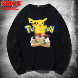 Men and Women Pokemon Pikachu Hoodie Cotton Loose