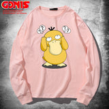 Men and Women Pokemon Pikachu Hoodie Pokémon Long Sleeve T-shirt