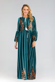 Muslim Women Stylish Kashibo Abaya Muslim Ladies Long Gown Islamic Clothing Jilbab Jalabiya Long Sleeve Fashion Dress