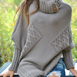 Polo Shirts Women's Mid-Length Loose Sweater