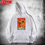 Men and Women Pokemon Pikachu Hoodie Pokémon Charmander Loose Hooded Coat