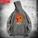 Men and Women Pokemon Pikachu Hoodie Pokémon Charmander Loose Hooded Coat