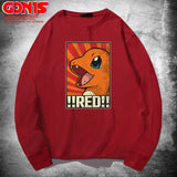 Men and Women Pokemon Pikachu Hoodie Pokémon Long Sleeve T-shirt Autumn