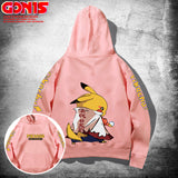 Men and Women Pokemon Pikachu Hoodie Y Pikachu Hooded Sweater