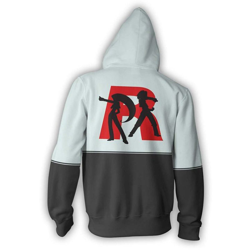 Men and Women Pokemon Pikachu Coat Rockets 3D Sweater Digital Printing Anime Coat