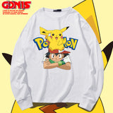 Men and Women Pokemon Pikachu Hoodie Cotton Loose