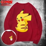 Men And Women Pokemon Pikachu Hoodie Autumn Loose