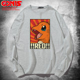 Men and Women Pokemon Pikachu Hoodie Pokémon Long Sleeve T-shirt Autumn