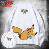 Men and Women Pokemon Pikachu Hoodie Pikachu Joint Name Sweater for Men and Women