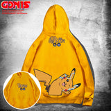 Men and Women Pokemon Pikachu Hoodie Spring and Autumn Youth Loose Shoulder Couple Coat