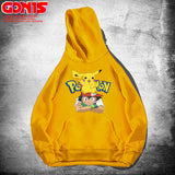 Men and Women Pokemon Pikachu Hoodie Pikachu Joint Name Sweater Jacket