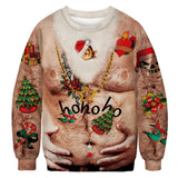 Ugly Christmas Sweater Digital Printing Men's and Women's Same round Neck Sweater Autumn Long Sleeve Pullover Top