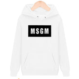 Msgn Hoodie Letter Print Hoodie Men's and Women's Pullover Sweater