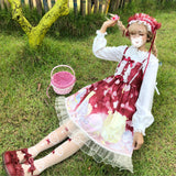 Gothic Lolita Harajuku Style Clothing Observer Lolita Dress JSK Suspender Skirt Inner Shirt