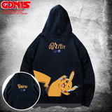 Men and Women Pokemon Pikachu Hoodie Spring and Autumn Youth Loose Shoulder Couple Coat