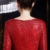 Sequin Evening Dress Queen Fishtail Gown