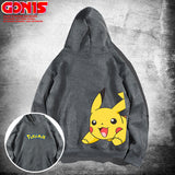 Men And Women Pokemon Pikachu Hoodie Anime Pikachu Joint-Name Hooded Sweater