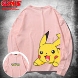 Men and Women Pokemon Pikachu Hoodie Loose