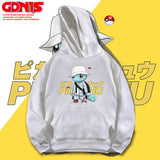 Men and Women Pokemon Pikachu Hoodie Pikachu Squirtle Hooded Sweater