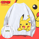 Men and Women Pokemon Pikachu Hoodie round Neck Sweater for Men and Women