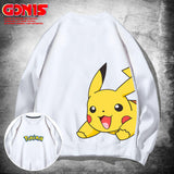 Men and Women Pokemon Pikachu Hoodie round Neck Sweater for Men and Women
