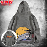 Men and Women Pokemon Pikachu Hoodie Anime Loose Shoulder Couple Jacket