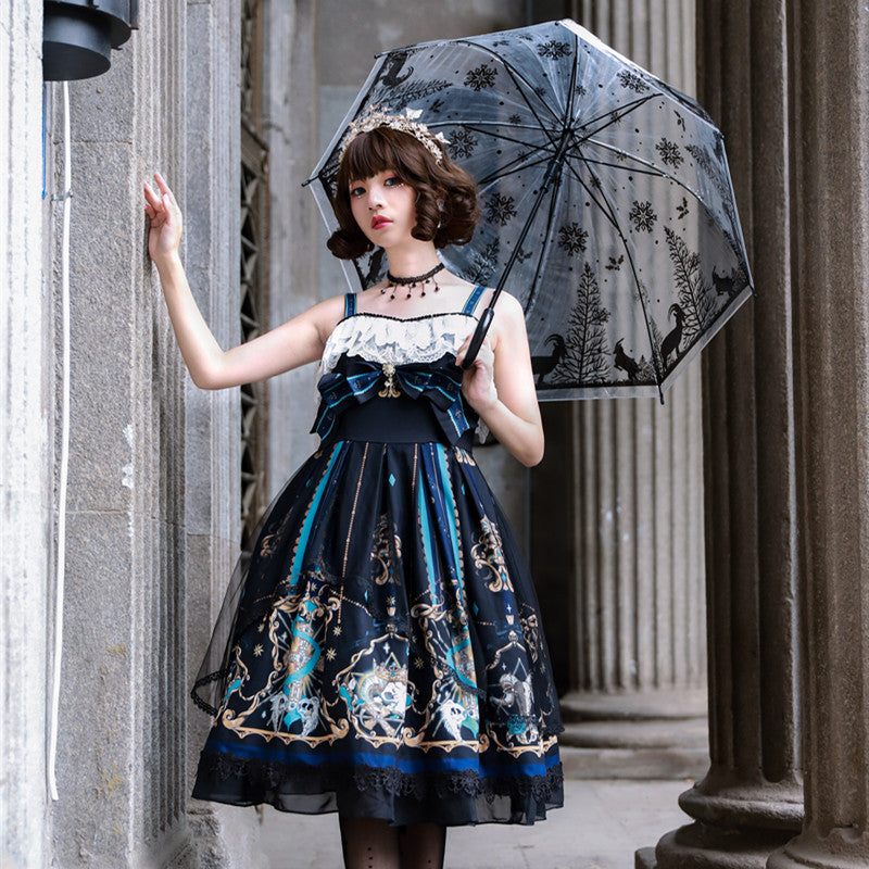 Gothic Lolita Harajuku Style Clothing Sakura Aciclovir Gel Lolita God Redemption JSK Lolita Dresses