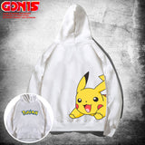 Men And Women Pokemon Pikachu Hoodie Anime Pikachu Joint-Name Hooded Sweater