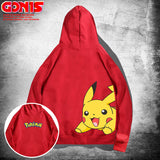 Men And Women Pokemon Pikachu Hoodie Anime Pikachu Joint-Name Hooded Sweater