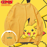 Men and Women Pokemon Pikachu Hoodie Loose