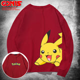 Men and Women Pokemon Pikachu Hoodie Loose
