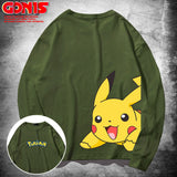 Men and Women Pokemon Pikachu Hoodie Loose