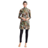Burkini Swimwear Muslim Fashion Outfits Printed Conservative Swimwear