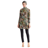 Burkini Swimwear Muslim Fashion Outfits Printed Conservative Swimwear
