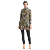 Burkini Swimwear Muslim Fashion Outfits Printed Conservative Swimwear