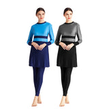 Burkini Swimwear Muslim Fashion Outfits Slim Fit Conservative Stitching Beachwear Swimsuit