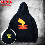 Men and Women Pokemon Pikachu Hoodie Pikachu Hooded Sweater