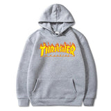 Thrasher Hoodie Sweater Men's Skateboard Fleece Pullover